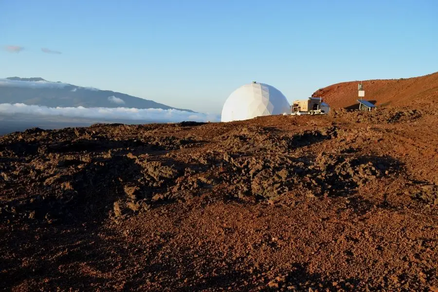 a group of scientists working in Hawaii but pretending they are on Mars