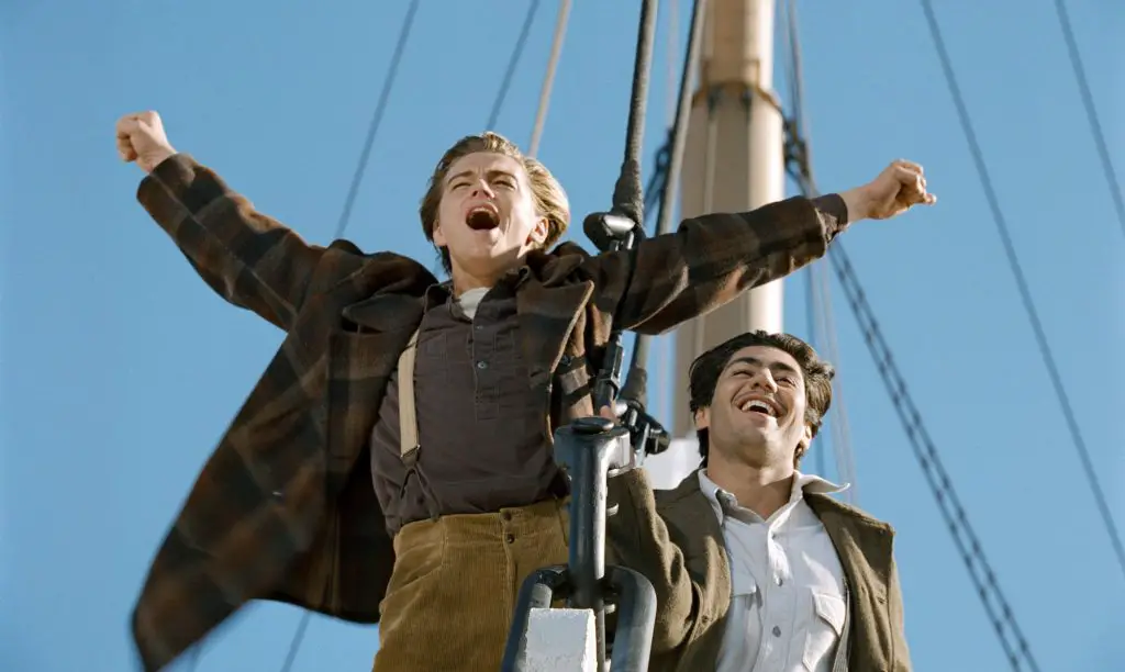 “I am the king of the world!” Titanic