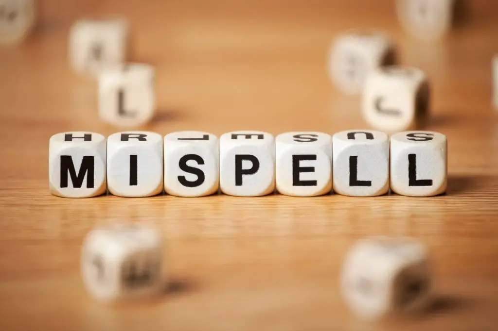 Misspelled/Misspelt 