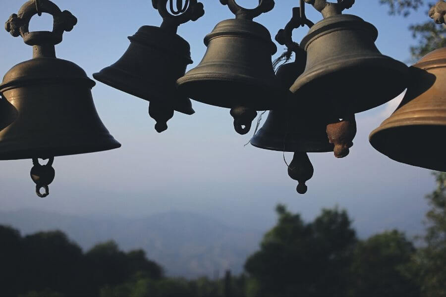 Ringing Bells in the temple