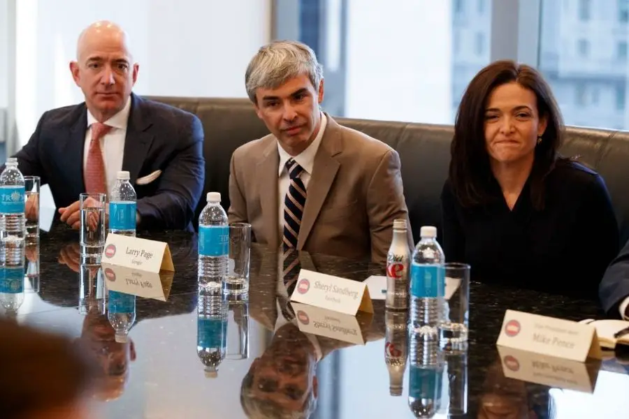 Larry Page and Jeff Bezos