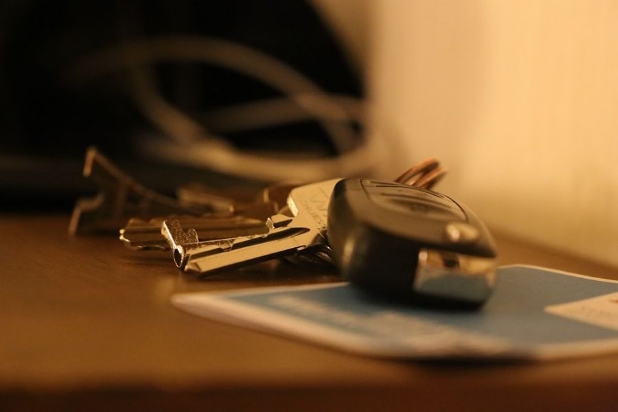 keys on a table