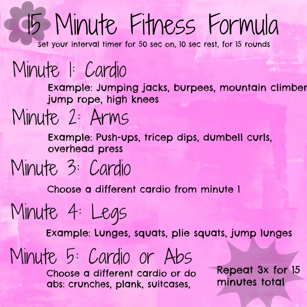 Make a 15-minute workout plan