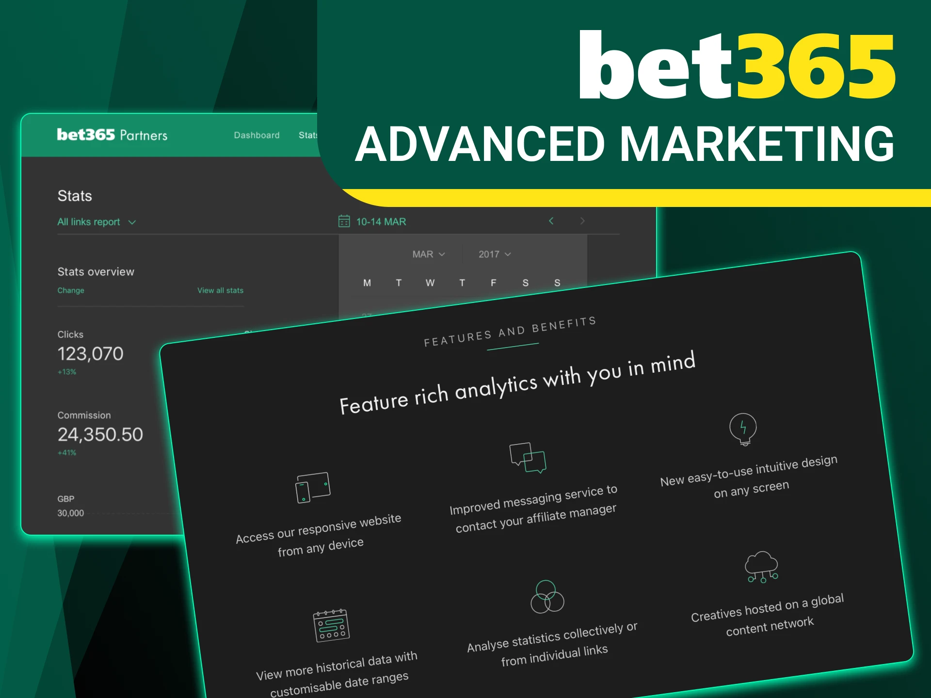 Use the tools available in the Bet365 Affiliate program.