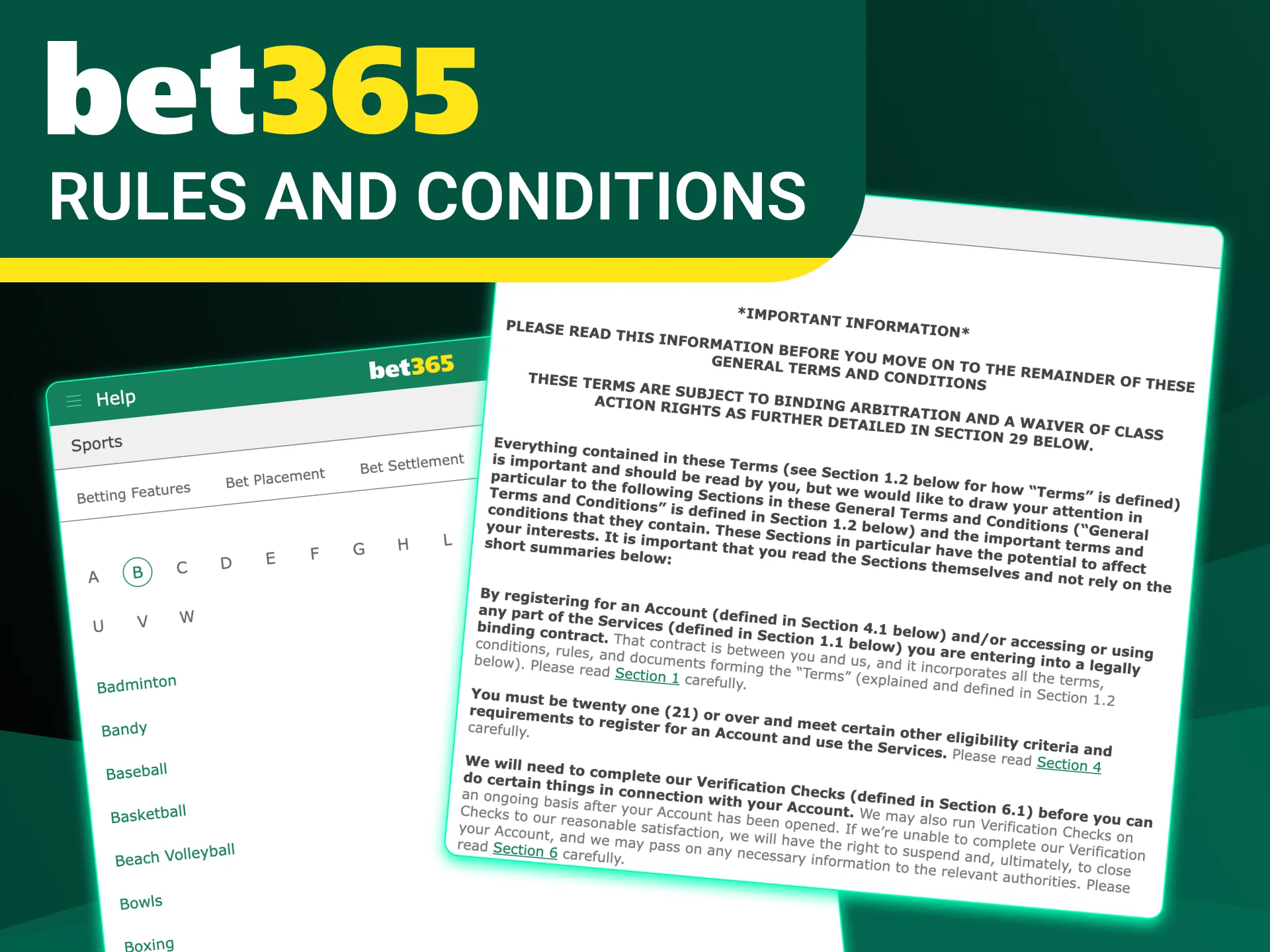 Follow the Bet365 rules and conditions.