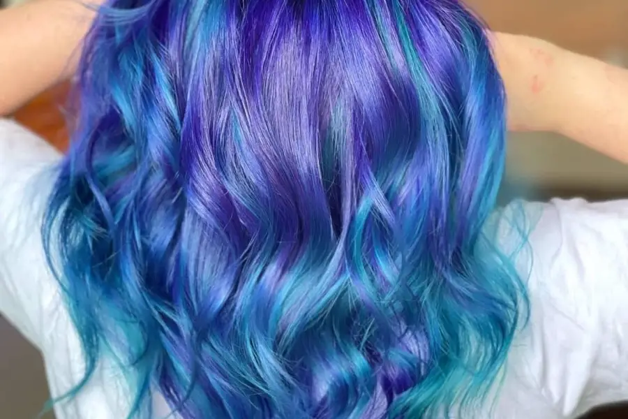 Purple and Teal Hair
