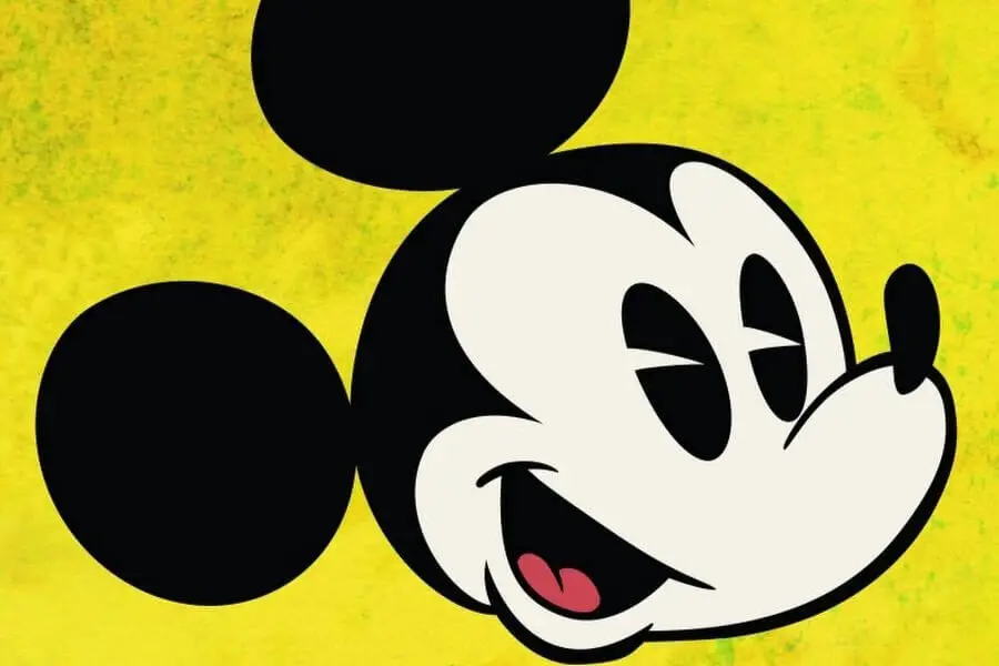 Cartoon character Mickey Mouse