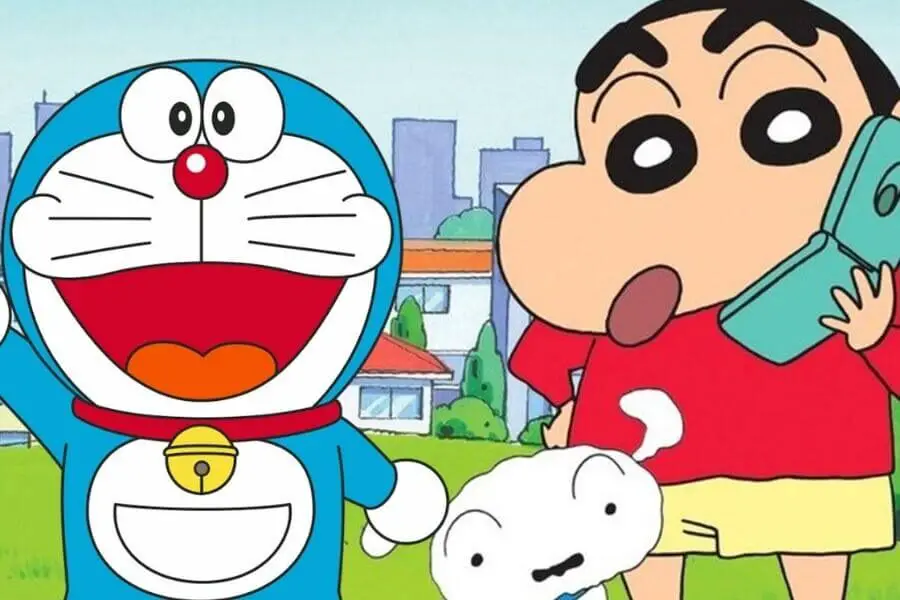 Shinchan and Doraemon