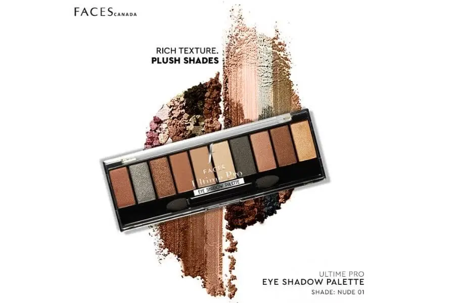 Faces Canada Ultime Pro Eyeshadow Palette Nude